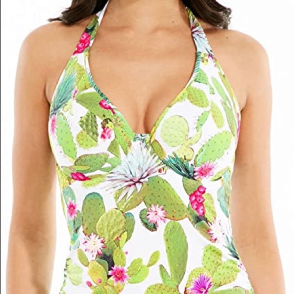 NWT Freya cactus print one piece swimsuit US 34G